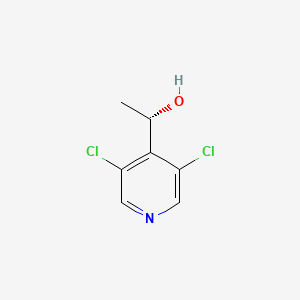 molecular formula C7H7Cl2NO B571623 (S)-1-(3,5-Dichloropyridin-4-yl)ethanol CAS No. 1370347-50-4