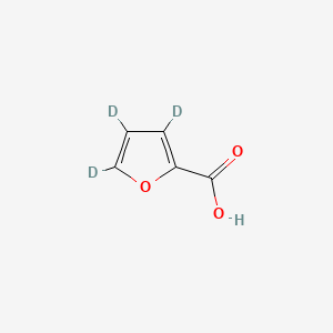 molecular formula C5H4O3 B571629 Furoic acid D3 CAS No. 40073-83-4