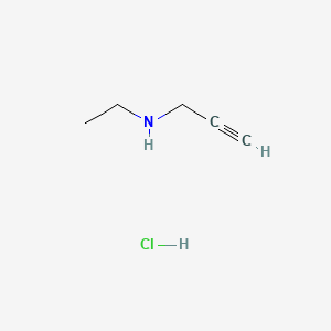 molecular formula C5H10ClN B571630 Ethyl(prop-2-yn-1-yl)amine hydrochloride CAS No. 53227-33-1