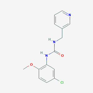 molecular formula C14H14ClN3O2 B5716354 N-(5-CHLORO-2-METHOXYPHENYL)-N'-(3-PYRIDYLMETHYL)UREA 
