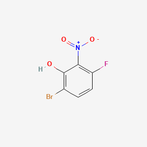 molecular formula C6H3BrFNO3 B571637 6-Bromo-3-fluoro-2-nitrophenol CAS No. 872363-59-2