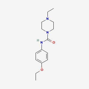 molecular formula C15H23N3O2 B5716378 N-(4-ethoxyphenyl)-4-ethylpiperazine-1-carboxamide 