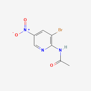 molecular formula C7H6BrN3O3 B571638 N-(3-Bromo-5-nitropyridin-2-yl)acetamide CAS No. 1065074-93-2