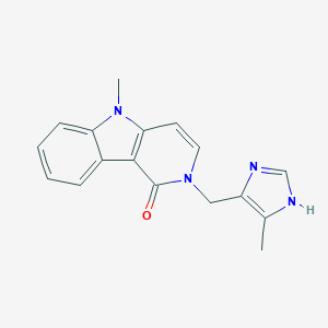 molecular formula C17H16N4O B057164 3,4-DidehydroAlosetron CAS No. 122852-86-2