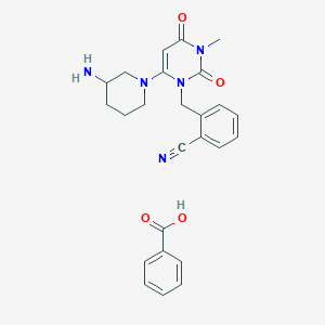 molecular formula C25H27N5O4 B571641 Alogliptin Impurity 11;free base 1108732-05-3 CAS No. 1638544-64-5