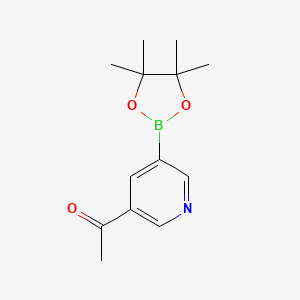 1-(5-(4,4,5,5-Tetramethyl-1,3,2-dioxaborolan-2-YL)pyridin-3-YL)ethanone