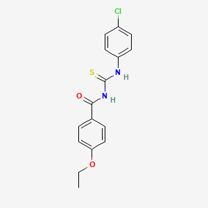 molecular formula C16H15ClN2O2S B5716445 N-[(4-chlorophenyl)carbamothioyl]-4-ethoxybenzamide 