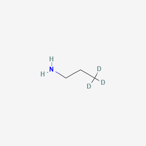 molecular formula C3H9N B571645 3,3,3-Trideuteriopropan-1-amine CAS No. 24300-22-9