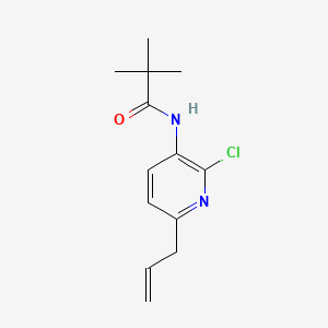 molecular formula C13H17ClN2O B571647 N-(6-Allyl-2-chloropyridin-3-yl)pivalamide CAS No. 1142191-77-2