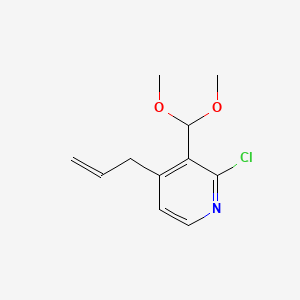 4-Allyl-2-chloro-3-(dimethoxymethyl)pyridine