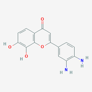 molecular formula C15H12N2O4 B057165 2-(3,4-diaminophenyl)-7,8-dihydroxy-4H-chromen-4-one CAS No. 460744-16-5