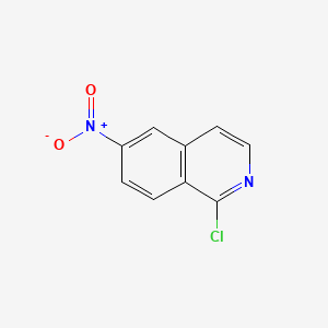 molecular formula C9H5ClN2O2 B571658 1-Chloro-6-nitroisoquinoline CAS No. 1367810-55-6