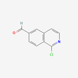 molecular formula C10H6ClNO B571659 1-Chloroisoquinoline-6-carbaldehyde CAS No. 1211528-19-6