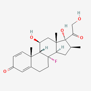 8-Fluoro-11beta,17,21-trihydroxy-16beta-methyl-8alpha,9beta-pregna-1,4-diene-3,20-dione