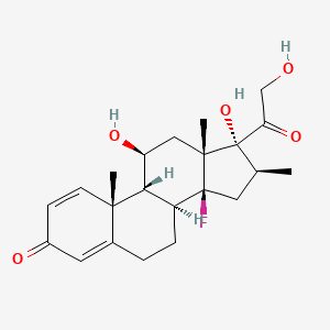 14-Fluoro-11beta,17,21-trihydroxy-16beta-methyl-8alpha,9beta,14beta-pregna-1,4-diene-3,20-dione