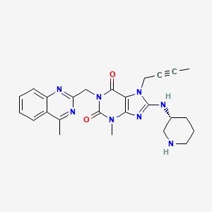 (R)-7-(but-2-ynyl)-3-methyl-1-((4-methylquinazolin-2-yl)methyl)-8-(piperidin-3-ylamino)-1H-purine-2,6(3H,7H)-dione