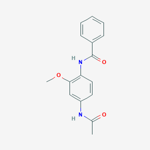 molecular formula C16H16N2O3 B5716772 N-(4-acetamido-2-methoxyphenyl)benzamide 
