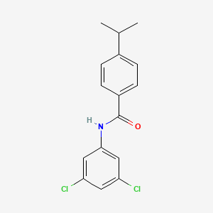 molecular formula C16H15Cl2NO B5716825 N-(3,5-dichlorophenyl)-4-propan-2-ylbenzamide 
