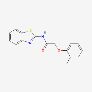 molecular formula C16H14N2O2S B5716914 N-(1,3-benzothiazol-2-yl)-2-(2-methylphenoxy)acetamide 