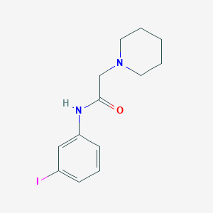 molecular formula C13H17IN2O B5716993 N-(3-iodophenyl)-2-(piperidin-1-yl)acetamide CAS No. 58479-91-7