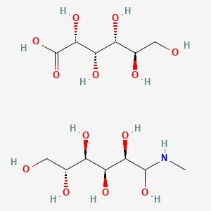 (2R,3S,4R,5R)-1-(methylamino)hexane-1,2,3,4,5,6-hexol;(2R,3S,4R,5R)-2,3,4,5,6-pentahydroxyhexanoic acid