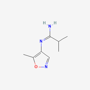 molecular formula C8H13N3O B571707 N-(5-Methylisoxazol-4-yl)isobutyrimidamide CAS No. 122686-22-0