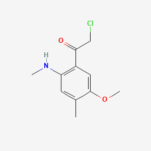 2-Chloro-1-[5-methoxy-4-methyl-2-(methylamino)phenyl]ethanone