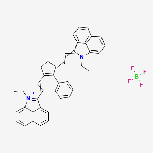 1-Ethyl-2-(2-{3-[2-(1-ethylbenzo[cd]indol-2(1H)-ylidene)ethylidene]-2-phenylcyclopent-1-en-1-yl}ethenyl)benzo[cd]indol-1-ium tetrafluoroborate