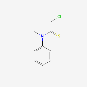 molecular formula C10H12ClNS B571726 Chloro-N-ethyl-N-phenylethanethioamide CAS No. 120508-35-2