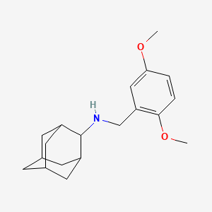 molecular formula C19H27NO2 B5717329 N-[(2,5-dimethoxyphenyl)methyl]adamantan-2-amine 