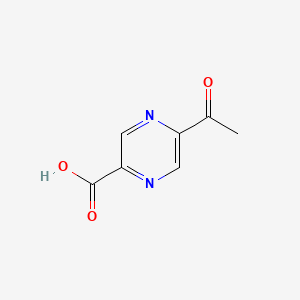 molecular formula C7H6N2O3 B571735 5-Acetylpyrazine-2-carboxylic acid CAS No. 118543-96-7