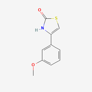molecular formula C10H9NO2S B571737 4-(3-Methoxyphenyl)-2,3-dihydro-1,3-thiazol-2-one CAS No. 116269-85-3