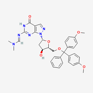 5'-O-Dimethoxytrityl-N2-(N,N-dimethylaminomethylene)-8-aza-7-deaza-2'-deoxyguanosine