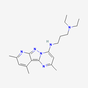 molecular formula C19H28N6 B5717420 N',N'-diethyl-N-(4,11,13-trimethyl-3,7,8,10-tetrazatricyclo[7.4.0.02,7]trideca-1,3,5,8,10,12-hexaen-6-yl)propane-1,3-diamine 