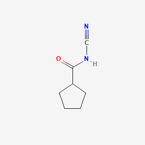 molecular formula C7H10N2O B571749 N-cyanocyclopentanecarboxamide CAS No. 112279-29-5