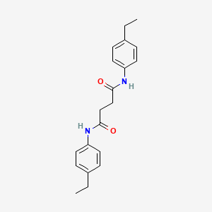 molecular formula C20H24N2O2 B5717537 N,N'-bis(4-ethylphenyl)butanediamide 