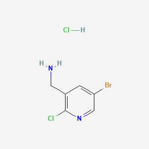 B571755 (5-Bromo-2-chloropyridin-3-yl)methanamine hydrochloride CAS No. 1276056-72-4