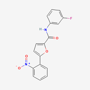 molecular formula C17H11FN2O4 B5717567 N-(3-fluorophenyl)-5-(2-nitrophenyl)furan-2-carboxamide 