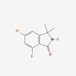 5-Bromo-7-fluoro-3,3-dimethylisoindolin-1-one