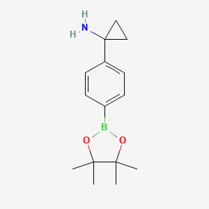 1-(4-(4,4,5,5-Tetramethyl-1,3,2-dioxaborolan-2-yl)phenyl)cyclopropanamine