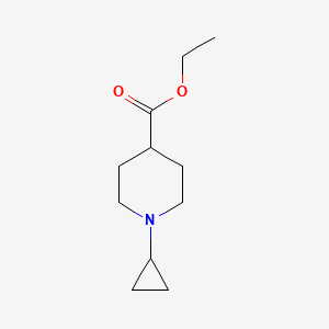 molecular formula C11H19NO2 B571759 Ethyl 1-cyclopropylpiperidine-4-carboxylate CAS No. 1337882-62-8