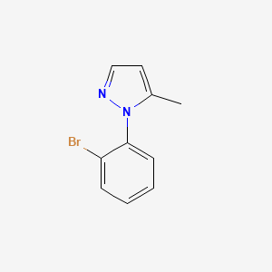 molecular formula C10H9BrN2 B571762 1-(2-Bromophenyl)-5-methyl-1H-pyrazole CAS No. 1248277-26-0