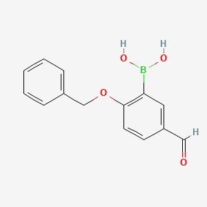 2-Benzyloxy-5-formylphenylboronic acid