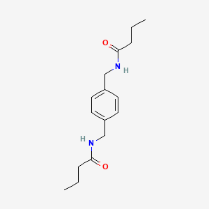 molecular formula C16H24N2O2 B5717762 N-{[4-(BUTANAMIDOMETHYL)PHENYL]METHYL}BUTANAMIDE 