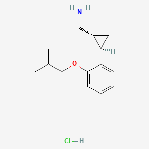 ((1R,2R)-rel-2-(2-Isobutoxyphenyl)cyclopropyl)methanamine hydrochloride