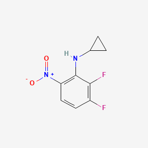molecular formula C9H8F2N2O2 B571785 N-Cyclopropyl-2,3-difluoro-6-nitroaniline CAS No. 1249882-57-2