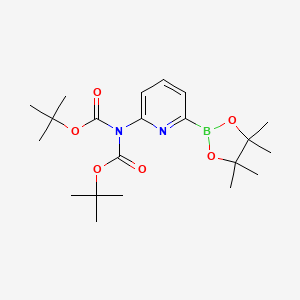 6-(Di-Boc-Amino)pyridine-2-boronic acid pinacol ester