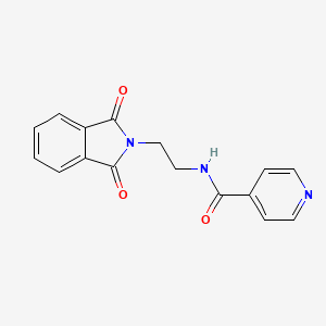 molecular formula C16H13N3O3 B5717908 N-[2-(1,3-dioxo-1,3-dihydro-2H-isoindol-2-yl)ethyl]pyridine-4-carboxamide 