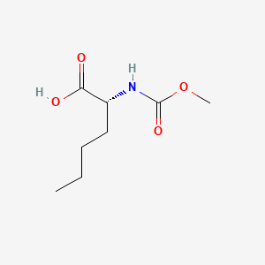 (R)-2-((Methoxycarbonyl)amino)hexanoic acid