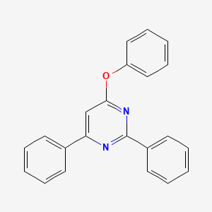 molecular formula C22H16N2O B5717918 4-Phenoxy-2,6-diphenyl-pyrimidine 